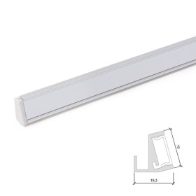 Profil Aluminium Pour Bande LED Étagères Verre 6Mm x 1M