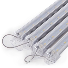 Luminaire 6W 388 3000ºK  Aluminium 1 x T8 60Cm 40.000H [KD-147-4X1_5W-ARM-WW]