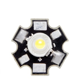 LED Haute Puissance 3W 220Lm 6000ºK 45X45 Dissipateur de Chaleur 50.000H [CH-LED-3W-45MIL-D-CW]