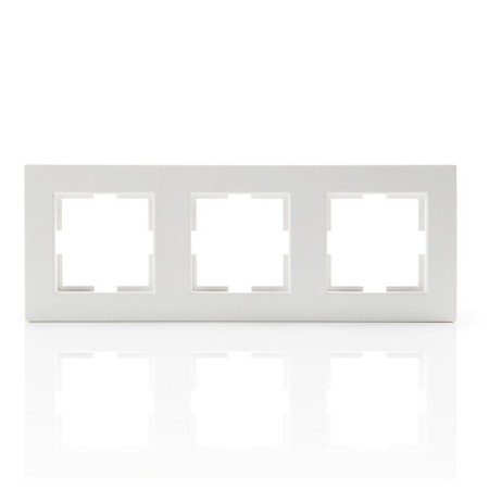 Cadre 3 Éléments Panasonic Karre Horizontal/Verticale Techonpolymère Blanc