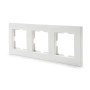 Cadre 3 Éléments Panasonic Karre Horizontal/Verticale Techonpolymère Blanc