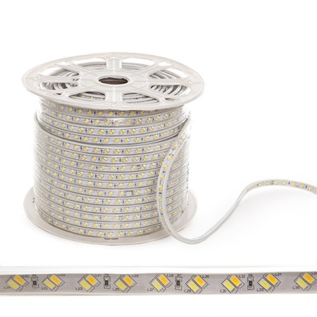 Bande de 120 LEDs/M 30W 30Lm SMD5630 230VAC IP65 40.000H [WM-SMD5630-G-120-M]-