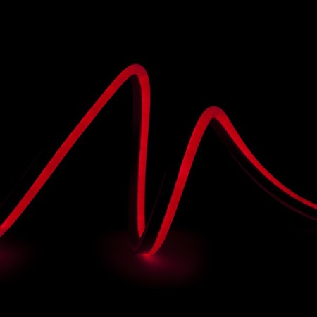 Tuyau LED "Neon Flex" 8W 200Lm 80LEDs/M 8W/M 24VDC IP66 x1M 40 000H [CR-NEON80-24-R] - Rouge