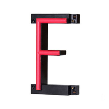 Lettre LED Neon F largeur 84Mm Hauteur 161Mm Contexte 38Mm