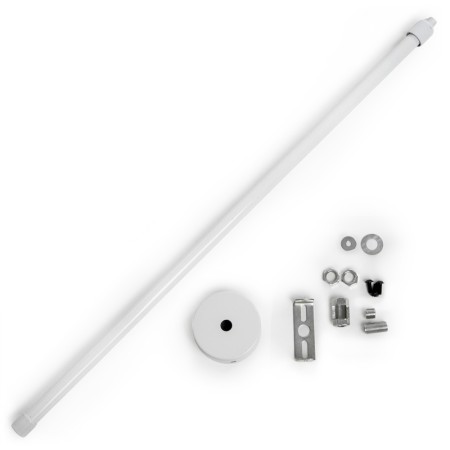 Poteau Extensible de Suspension Rail Spots LED 50 ► 100Cm - Blanc