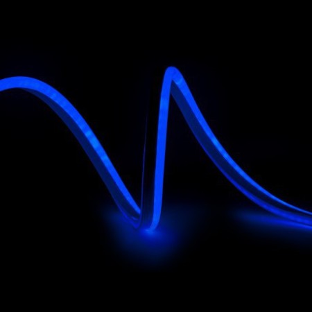 Tuyau LED "Neon Flex" 4W 220V 6x12mm SMD2835 120/M x1M 40 000H [CA-NF6X12-B] - Bleu