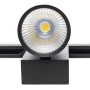 Spot LED sur Rail 40W 3600Lm CRI90 4200ºK Triphasé UGR17 50 000H [JW-TR40W-BLACK-W]