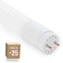 Pack de 25 Tubes LED T8 18W 1 800Lm 6000ºK Verre 120Cm 40 000H   [HO-LM1063-CW]