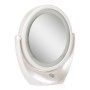 Miroir de maquillage éclairé LED 4200ºK  Ø14,2Cm Rechargeable-Ajustable Blanc40.000H [SUN-ESLED-01-W]