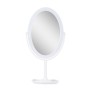 Miroir de maquillage éclairé LED 4200ºK  Ø14,5Cm Rechargeable-Ajustable Blanc40.000H [SUN-ESLED-02-W]