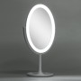 Miroir de maquillage éclairé LED 4200ºK  Ø14,5Cm Rechargeable-Ajustable Blanc40.000H [SUN-ESLED-02-W]