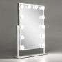 Miroir de maquillage éclairé LED 4200ºK 41x47,5Cm Ajustable Blanc40.000H [SUN-ESLED-03-W]