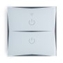 Commutateur Intelligente Tactile Verre 2 Via 1200W Compatible Google Home/Alexa [HIT-KS-601-2]