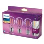 Pack 3 Ampoules LED Philips E27 A60  4.3W 470Lm 2700K [PH-929001890059]