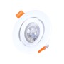 Pack de 10 Downlights LED Ronds 7W 600Lm 4200ºK 38º 40 000H [HO-IN-DL7W-W-PK10]