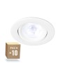 Pack de 10 Downlights LED Ronds 7W 600Lm 4200ºK 38º 40 000H [HO-IN-DL7W-W-PK10]