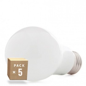 Pack 5 Ampoules LED E27 7W 630Lm 4200ºK 40.000H [HO-ED-B3-E27-7W-W-PK5-AP]