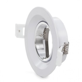 Bague Projecteur Downlight  Rond GU10  Ø92Mm - Blanc