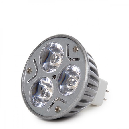 Ampoule LED GU5,3 6W  515Lm 3000ºK 40.000H [CA-MR16-9W-WW]