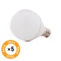 Pack de 5 Ampoules LED E14 5W 410Lm 6000ºK 40 000H [HO-P45-E14-5W-RC-CW-PK5-AP]