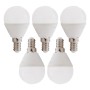 Pack de 5 Ampoules LED E14 5W 410Lm 6000ºK 40 000H [HO-P45-E14-5W-RC-CW-PK5-AP]