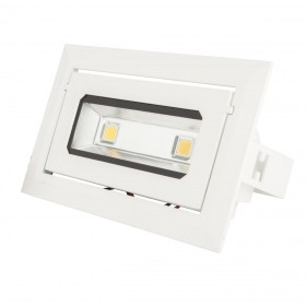 Spot Downlight LED 20W 1 800Lm Rectangulaire Inclinable 40 000H
