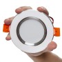 Spot Downlight LED 3W 240Lm 4200ºK Anneau Argenté 40 000H [PCE-DL3W-PW]