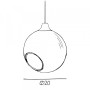 Lampe À Suspension Ballroom Smoke E27 Sans Ampoule