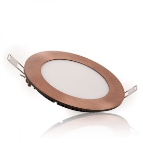 Plaque LED 6W 449Lm 3000ºK Circulaire Bronze 50 000H [GL-CL-R6N-B-WW]