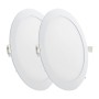 Pack de 2 Plaques LED 20W 1600Lm 6000ºK Circulaire 40 000H [GR-RDP15-20W-CW-PK2-AP]