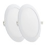 Pack de 2 Plaques LED 20W 1600Lm Circulaire 40 000H