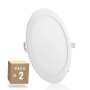 Pack de 2 Plaques LED 20W 1600Lm Circulaire 40 000H