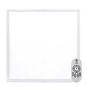 Panneau LED Superslim 36W 3600Lm 60x60Cm Cadre Blanc Télécommande (Intensité-Cct) 40 000H [HO-PANMB59559536W-RC]