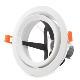 Bague Projecteur Downlight  Par 30 E27 (Sans lampe) Blanc