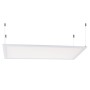 Panneau LED Superslim 22W 1966Lm 2700ºK 60x30Cm Cadre Blanc 40 000H [HO-PAN30060022W-MB-WW]