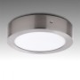 Plafonnier LED 12W 860Lm 6000ºK Circulaire Nickel Satiné 50 000H [GL-PL-SM12RN-CW]