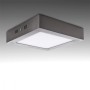 Plafonnier LED 12W 860Lm 6000ºK Carré Nickel Satiné 50 000H [GL-PL SM12SN-CW]