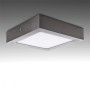 Plafonnier LED 18W 1 300Lm 6000ºK Carré Nickel Satiné 50 000H [GL-PL SM18SN-CW]