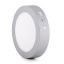 Plafonnier LED 12W 930Lm 6000ºK Circulaire Chrome 40 000H [GR-MZMD01C-12W-CW]