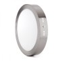 Plafonnier LED 18W 1 300Lm Circulaire Nickel Satiné 50 000H
