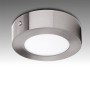 Plafonnier LED 6W 430Lm Circulaire Nickel Satiné 50 000H
