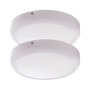 Pack de 2 plafonniers LED 18W 1440Lm 4200ºK Surface 40 000H [GR-RDMZ01-18W-W-PK2-AP]