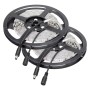 Pack 2 Bandes LED 80W 4400Lm 6000ºK 300 x SMD5630 12VDC IP20 Transformateur - Variateur x5M 40 000H