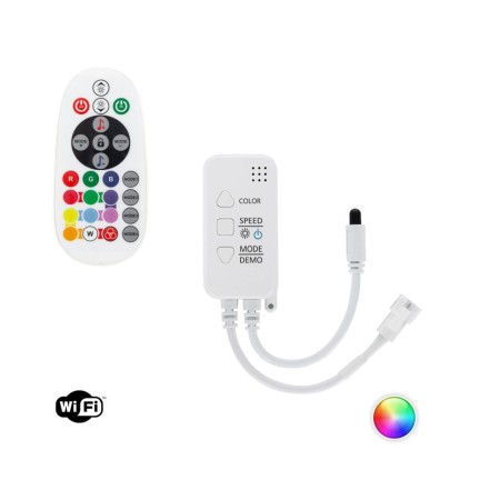 Contrôleur LED RVB Tuya App + Télécommande 12-24VDC IP20