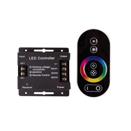 Contrôleur LED RGB Tactile - Télécommande 20m - 22 Modes Automatiques