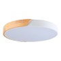 Plafonnier LED rond en bois 45W CCT ø508x50mm