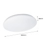 Plafonnier LED rond BASIC CCT en saillie - 18W - IP20