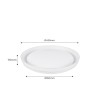 Plafonnier LED rond en saillie SMART RGBW et CCT avec connexion WIFI - 30W - IP20