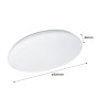 Plafonnier LED rond en saillie LED BASIC 24W IP20