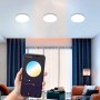 Plafonnier LED SMART - WIFI en saillie 24W CCT réglable sur 3 températures différentes de 3000-6000ºK - IP20